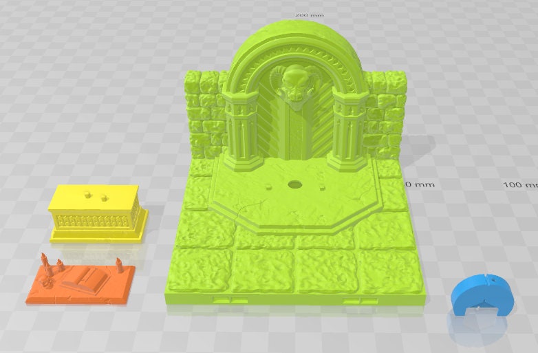 Altars - Crypt Of Doom -Fat Dragon Games- DND- Pathfinder -RPG- Terrain-28 mm / 1" - Dungeon & Dragons -