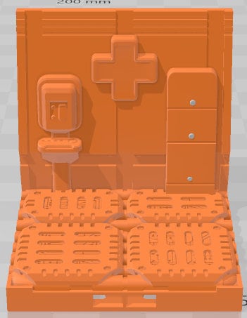 Medical Bay Tiles Set 1 - Space Ships 3 - Pathfinder - Dungeons & Dragons -RPG- Tabletop-Terrain-28 mm/1-AetherStudios