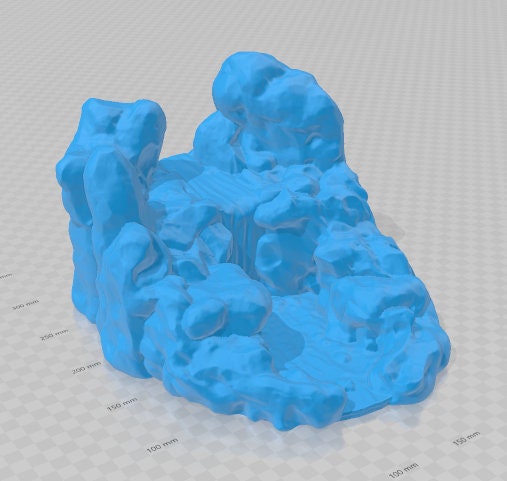 Waterfall - Pathfinder - Dungeons & Dragons - RPG - Tabletop - Terrain - 28 mm / 1" - - Aether Studios