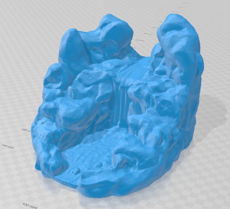 Waterfall - Pathfinder - Dungeons & Dragons - RPG - Tabletop - Terrain - 28 mm / 1" - - Aether Studios