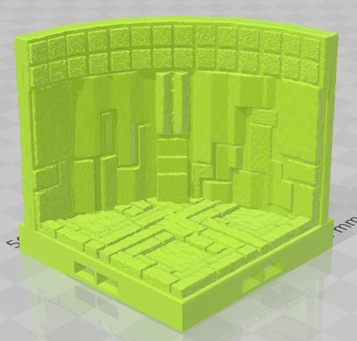 Aztlan Corner And Curve Walls - Pathfinder - Dungeons & Dragons - RPG - Tabletop - Terrain - 28 mm / 1" - - Aether Studios