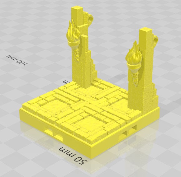 Aztlan Doors And Doorways - Pathfinder - Dungeons & Dragons - RPG - Tabletop - Terrain - 28 mm / 1" - - Aether Studios