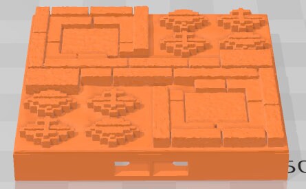 Aztlan Floors And Stairs - Pathfinder - Dungeons & Dragons - RPG - Tabletop - Terrain - 28 mm / 1" - - Aether Studios