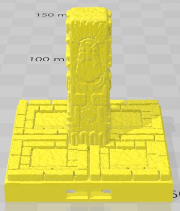 Aztlan Pillars - Pathfinder - Dungeons & Dragons - RPG - Tabletop - Terrain - 28 mm / 1" - - Aether Studios