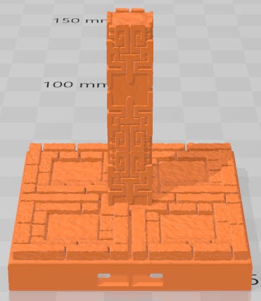 Aztlan Pillars - Pathfinder - Dungeons & Dragons - RPG - Tabletop - Terrain - 28 mm / 1" - - Aether Studios