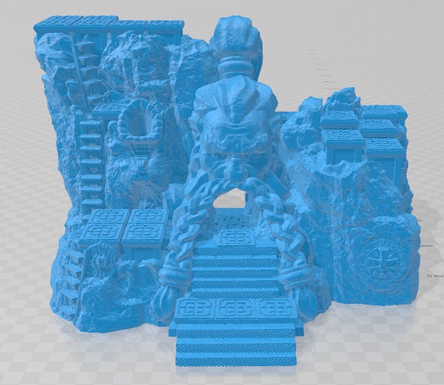 Clan Atlan's Dwarven Bastion - Pathfinder - Dungeons & Dragons - RPG - Tabletop - Terrain - 28 mm / 1" - - Aether Studios