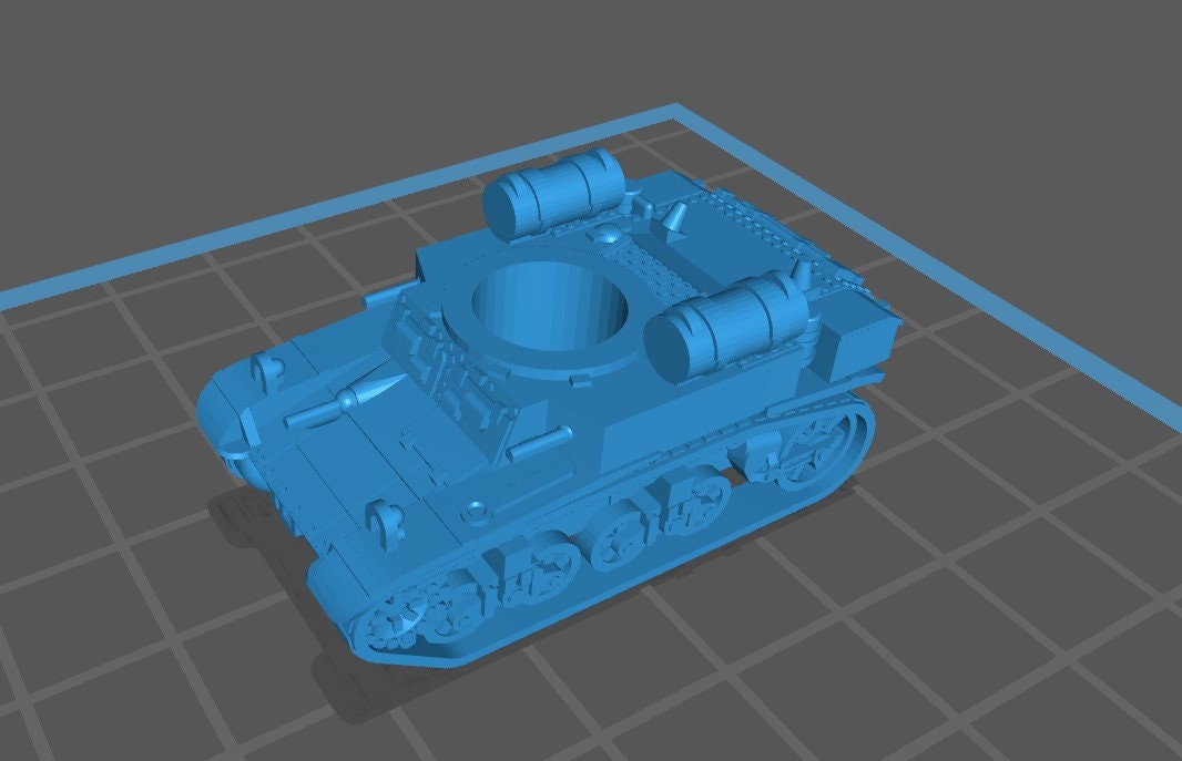 Stuart Type Tanks - 1:100 scale - UK - Tanks - Armored Vehicle - World Of Tanks - War Game - Wargaming - Axis and Allies - Tabletop Games