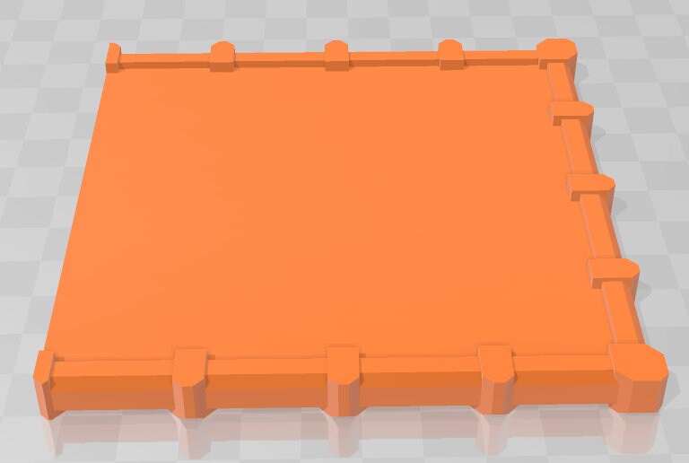 Garage Remixes Roof Flat Inside Corners - Pathfinder - Dungeons & Dragons -RPG- Tabletop-Terrain - 28 mm / 1" - Aether Studios