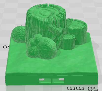 Peaceful Gardens Tree 2x2 Tiles - Pathfinder - Dungeons & Dragons -RPG- Tabletop-Terrain - 28 mm / 1" - Aether Studios