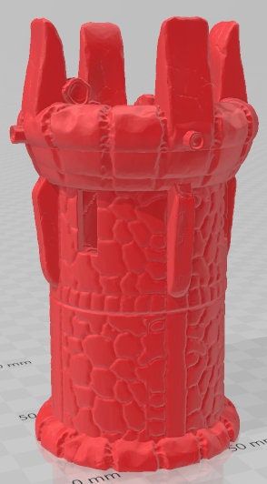 Zol'Tigan Guard Tower And Dias - World of Aach'yn - Pathfinder - Dungeons & Dragons -RPG- Tabletop-Terrain-28 mm/1-AetherStudios