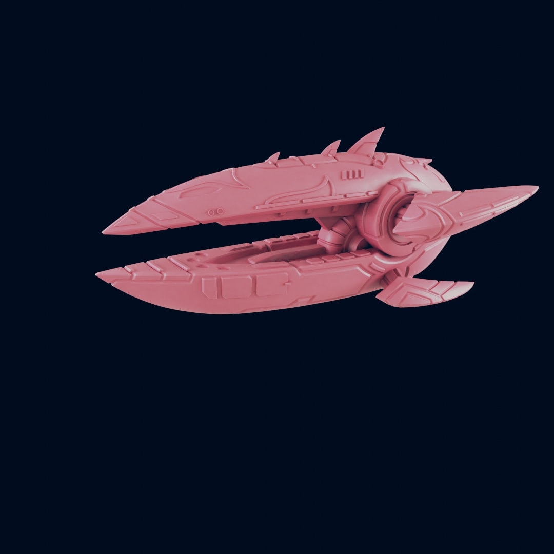 Kshellik Fleet Carrier - The Astra Nebula - Starfinder - A Billion Suns - Starmada - War Fleets - Tabletop - EC3D