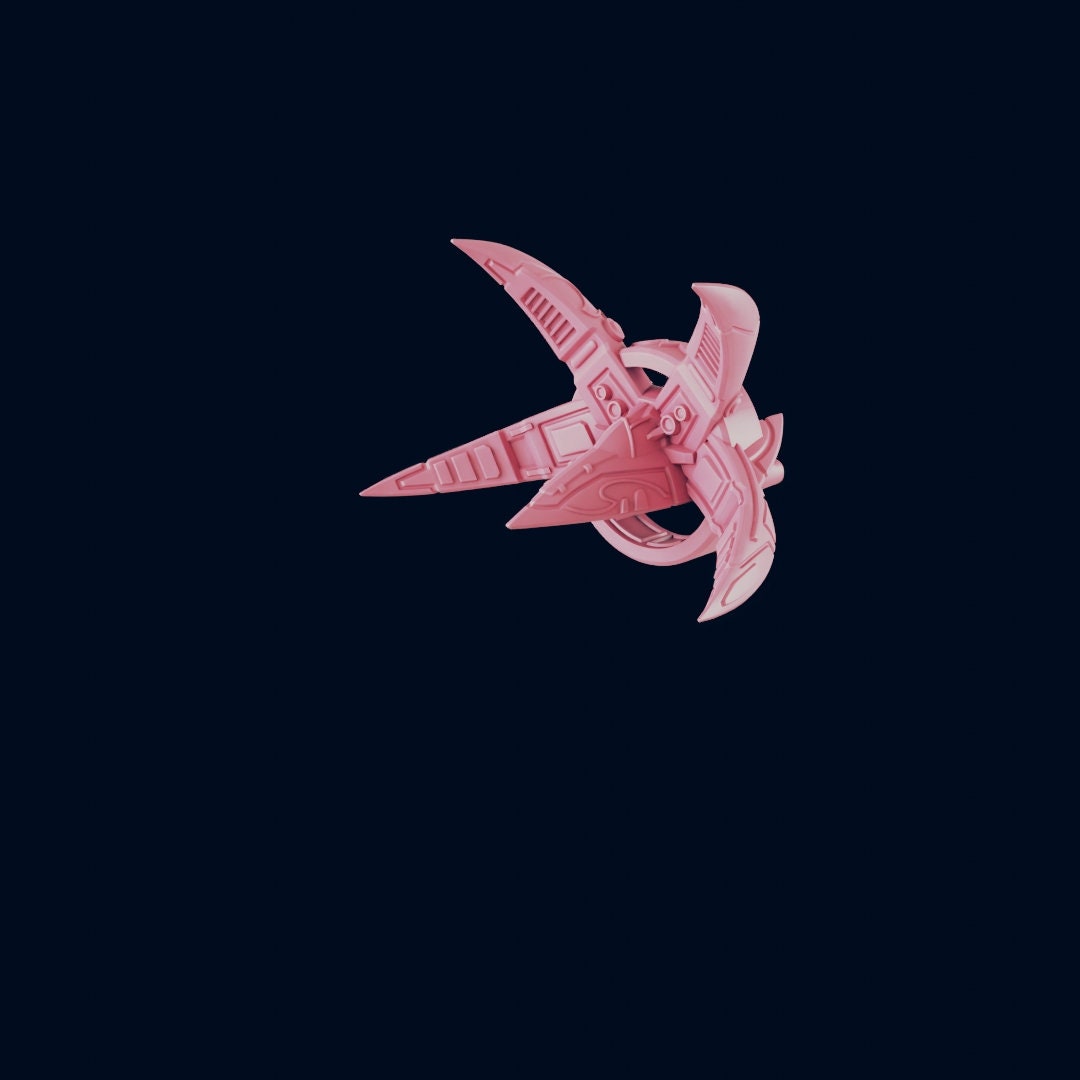 Kshellik Fleet Interceptor - The Astra Nebula - Starfinder - A Billion Suns - Starmada - War Fleets - Tabletop - EC3D