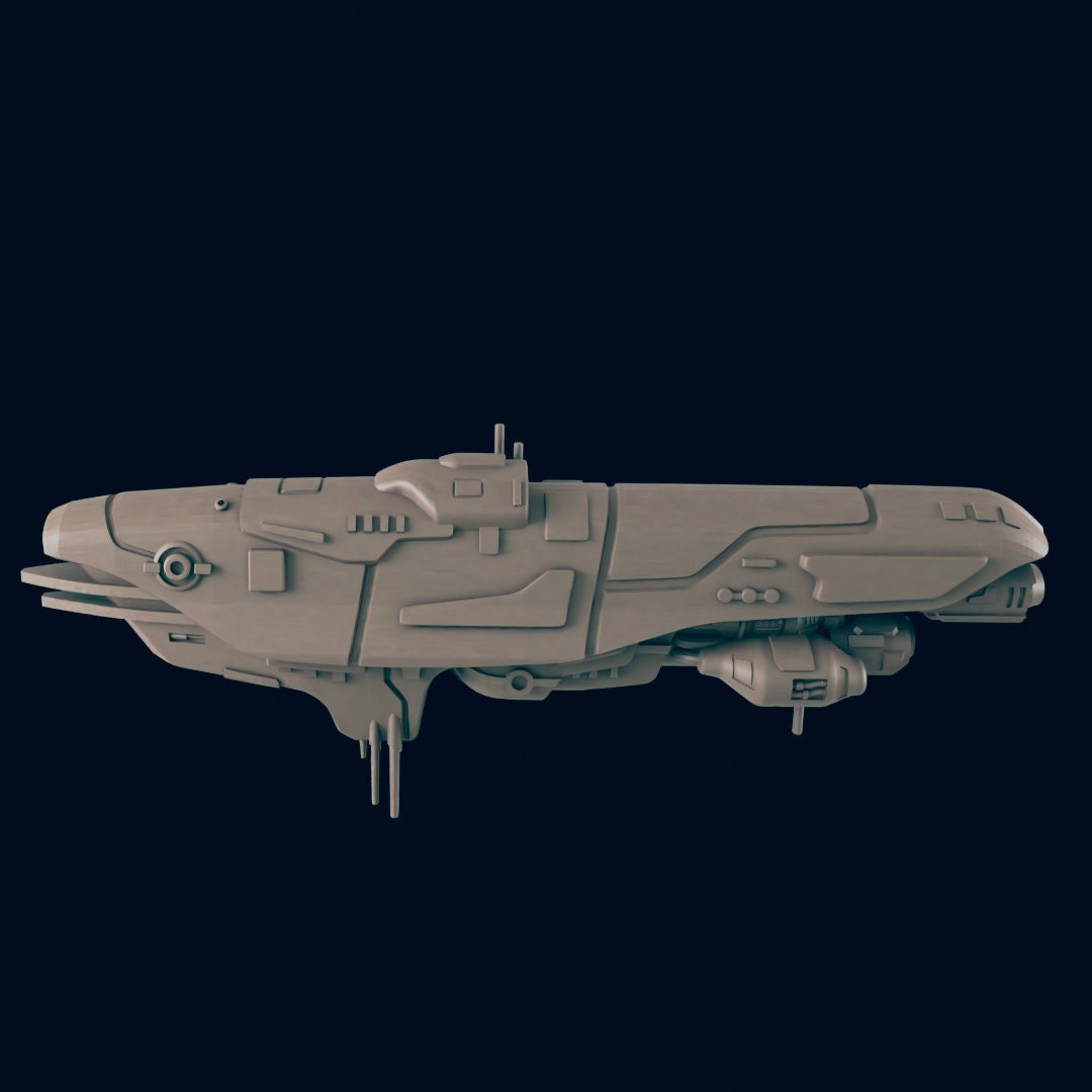 Industrial Frigate - The Astra Nebula - Starfinder - A Billion Suns - Starmada - War Fleets - Tabletop - EC3D