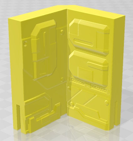 Corner Set - Facades - Dungeon Sticks - Titus X - DND - Pathfinder - Dungeons & Dragons - Terrain - RPG - Tabletop - 28 mm / 1"