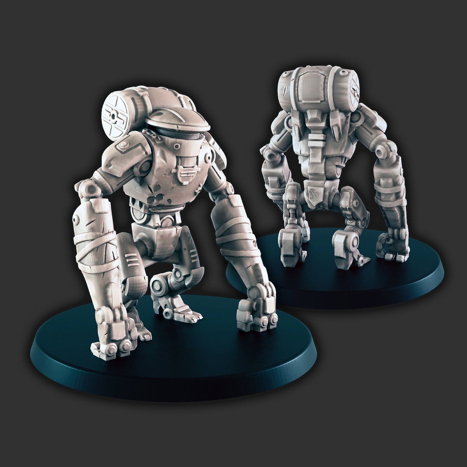 Scrapyard Bot - Minis - Titus X - DND - Pathfinder - Dungeons & Dragons - Terrain - RPG - Tabletop - 28 mm / 1"