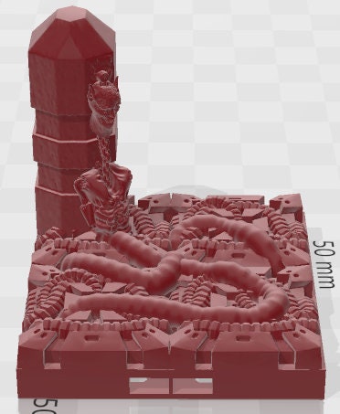 Doom Tech Legacy Walls And Floors - Pathfinder - Dungeons & Dragons -RPG- Tabletop-Terrain - 28 mm / 1" - Aether Studios