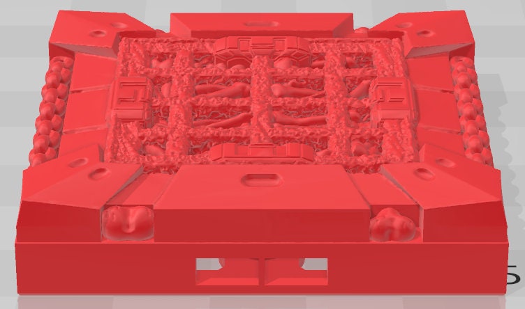 Temple Grounds Tiles Set 1 - Doom Tech - Pathfinder - Dungeons & Dragons -RPG- Tabletop-Terrain - 28 mm / 1" - Aether Studios
