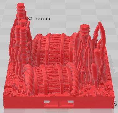 Scarlletfens Barrel Bridge Set 1 - Swamp of Sorrows - Pathfinder - Dungeons & Dragons -RPG- Tabletop-Terrain-28 mm / 1"- Aether Studios