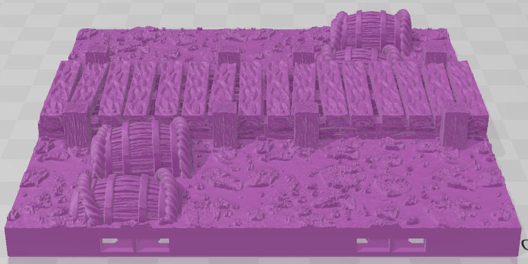 Scarlletfens Brackish Docks Set 3 - Swamp of Sorrows - Pathfinder - Dungeons & Dragons -RPG- Tabletop-Terrain-28 mm / 1"- Aether Studios