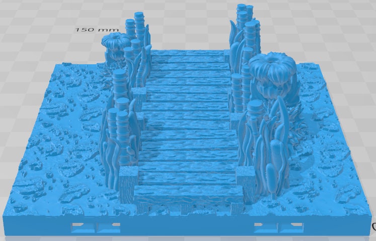 Scarlletfens Brackish Docks Set 3 - Swamp of Sorrows - Pathfinder - Dungeons & Dragons -RPG- Tabletop-Terrain-28 mm / 1"- Aether Studios