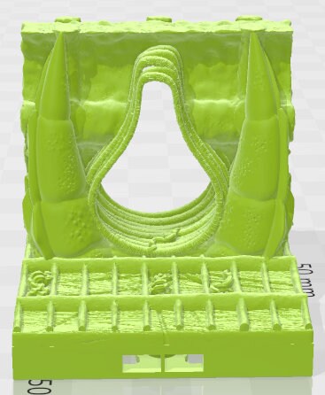 Larval Ground Tiles Set 1 - Alien Lair - Pathfinder - Dungeons & Dragons -RPG- Tabletop-Terrain - 28 mm / 1" - Aether Studios