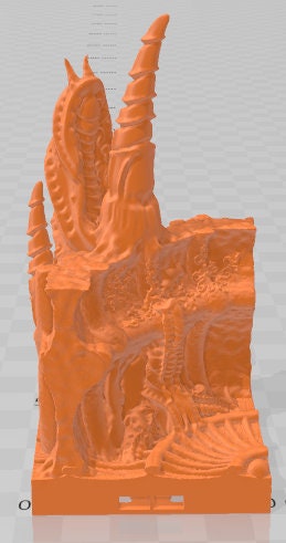 Hive Infestation Walls And Doors - Alien Lair - Pathfinder - Dungeons & Dragons -RPG- Tabletop-Terrain - 28 mm / 1" - Aether Studios