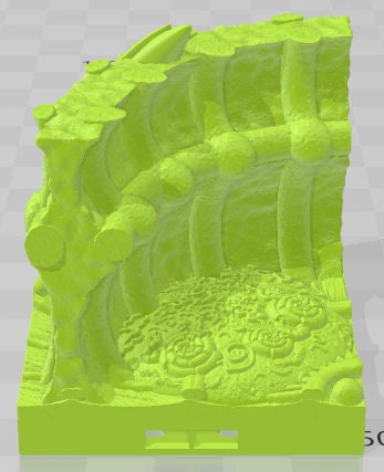 Hive Infestation Walls And Doors - Alien Lair - Pathfinder - Dungeons & Dragons -RPG- Tabletop-Terrain - 28 mm / 1" - Aether Studios