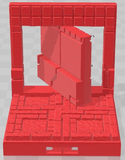 Wall 1 Secret Doors - Aztlan - Pathfinder - Dungeons & Dragons -RPG- Tabletop-Terrain-28 mm / 1"- Aether Studios