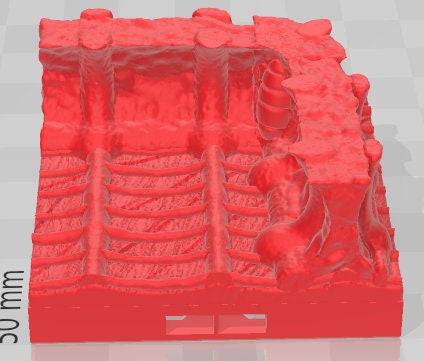 Half Sized Tiles Set 2 - Alien Lair - Pathfinder - Dungeons & Dragons -RPG- Tabletop-Terrain - 28 mm / 1" - Aether Studios