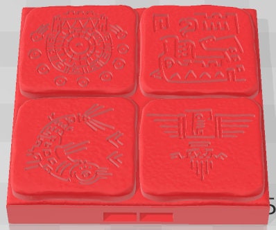 Iconography Floors - Aztlan - Pathfinder - Dungeons & Dragons -RPG- Tabletop-Terrain-28 mm / 1"- Aether Studios