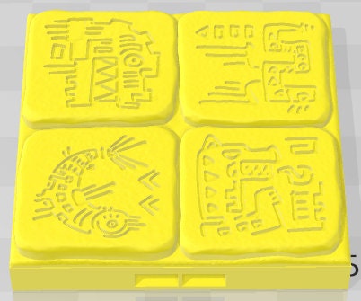 Iconography Floors - Aztlan - Pathfinder - Dungeons & Dragons -RPG- Tabletop-Terrain-28 mm / 1"- Aether Studios