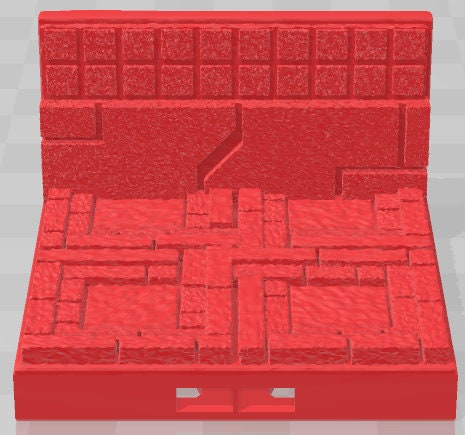 Half Sized Wall Tiles Set 2 - Aztlan - Pathfinder - Dungeons & Dragons -RPG- Tabletop-Terrain - 28 mm / 1" - Aether Studios