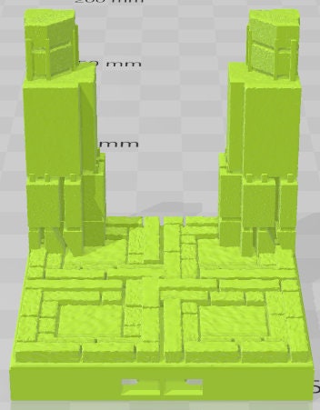 Pillars Style 2 Set 2 - Aztlan 2 Reforged - Pathfinder - Dungeons & Dragons -RPG- Tabletop-Terrain-28 mm / 1"- Aether Studios