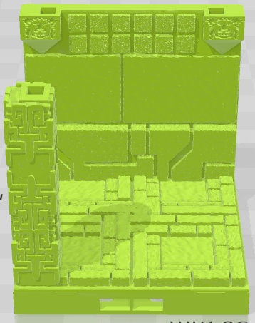 Pillars Style 3 Set 1 - Aztlan 2 Reforged - Pathfinder - Dungeons & Dragons -RPG- Tabletop-Terrain-28 mm / 1"- Aether Studios