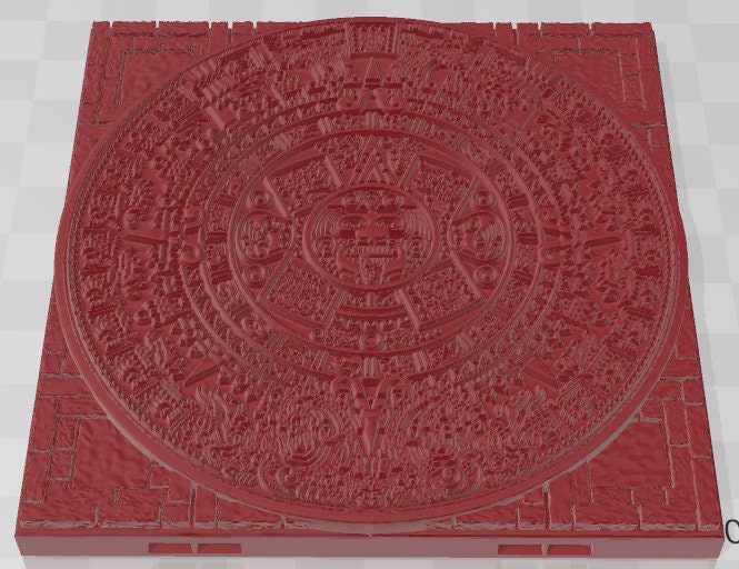 Calendar Floors - Aztlan 4 Reforged - Pathfinder - Dungeons & Dragons -RPG- Tabletop-Terrain-28 mm / 1"- Aether Studios