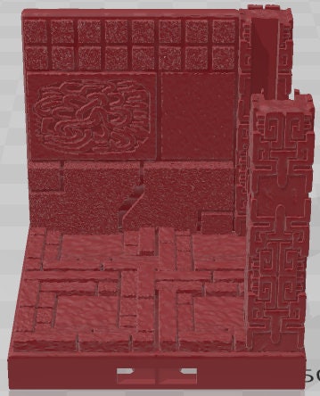 Corner Doors - Aztlan 4 Reforged - Pathfinder - Dungeons & Dragons -RPG- Tabletop-Terrain-28 mm / 1"- Aether Studios