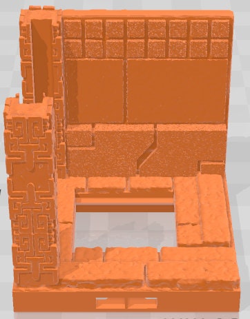 Corner Doors - Aztlan 4 Reforged - Pathfinder - Dungeons & Dragons -RPG- Tabletop-Terrain-28 mm / 1"- Aether Studios