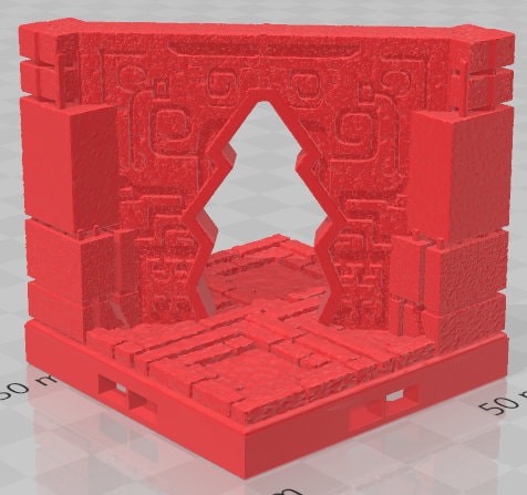 Diagonal Walls - Aztlan 4 Reforged - Pathfinder - Dungeons & Dragons -RPG- Tabletop-Terrain-28 mm / 1"- Aether Studios