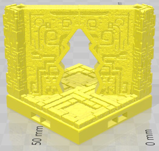 Diagonal Walls - Aztlan 4 Reforged - Pathfinder - Dungeons & Dragons -RPG- Tabletop-Terrain-28 mm / 1"- Aether Studios
