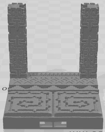 Door Frames 2 Set 2 - Aztlan 4 Reforged - Pathfinder - Dungeons & Dragons -RPG- Tabletop-Terrain-28 mm / 1"- Aether Studios