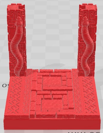 Door Frames 2 Set 3 - Aztlan 4 Reforged - Pathfinder - Dungeons & Dragons -RPG- Tabletop-Terrain-28 mm / 1"- Aether Studios