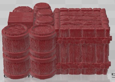 Industrial Yardwork's Loose Cargo - Electro Rail Trains -Pathfinder-Dungeons&Dragons-RPG-Tabletop-Terrain-28mm-AetherStudios