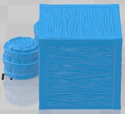 Industrial Yardwork's Loose Cargo - Electro Rail Trains -Pathfinder-Dungeons&Dragons-RPG-Tabletop-Terrain-28mm-AetherStudios