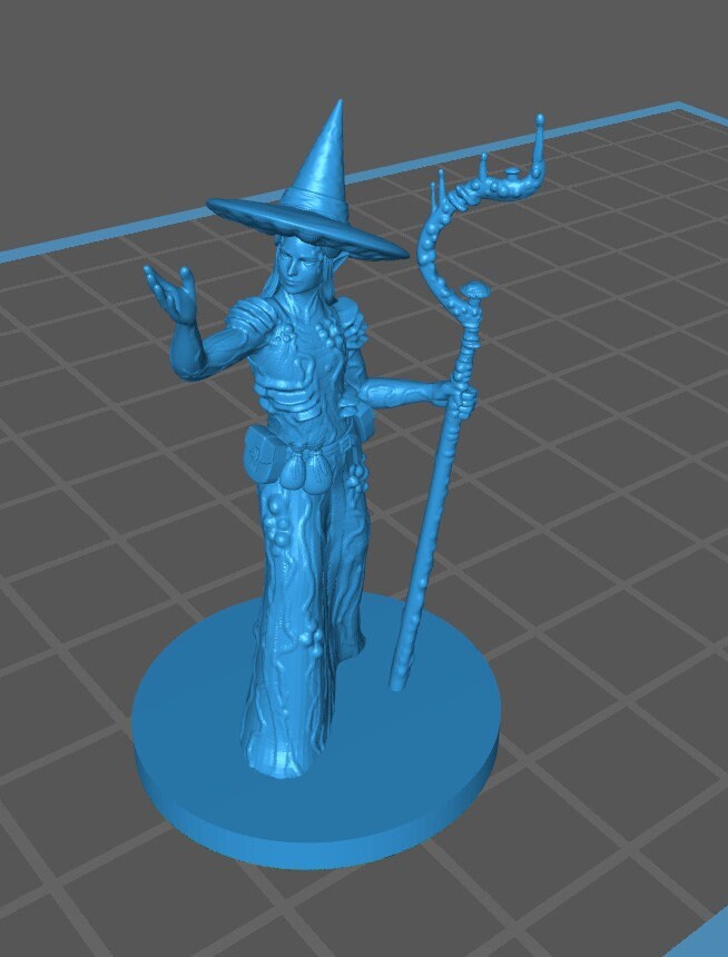 Female Elf Druid Mini - DND - Pathfinder - Dungeons & Dragons - RPG - Tabletop - mz4250- Miniature-28mm-1"Scale