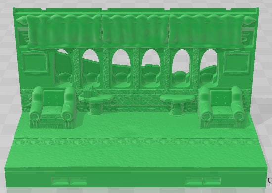 Pegasus Line 1st Class Cars Set 2 - Electro Rail Trains -Pathfinder-Dungeons&Dragons-RPG-Tabletop-Terrain-28mm-AetherStudios