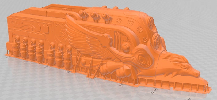 Pegasus Line Engine - Electro Rail Trains -Pathfinder-Dungeons&Dragons-RPG-Tabletop-Terrain-28mm-AetherStudios