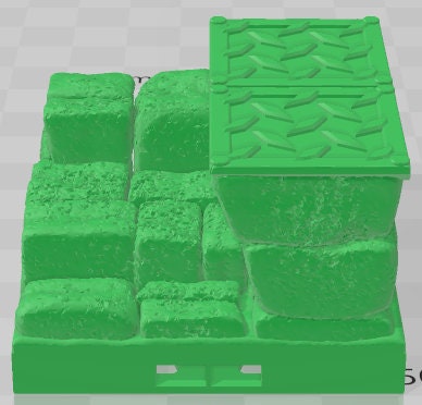 Dockyard Depot Set 1 - Electro Rail Trains -Pathfinder-Dungeons&Dragons-RPG-Tabletop-Terrain-28mm-AetherStudios