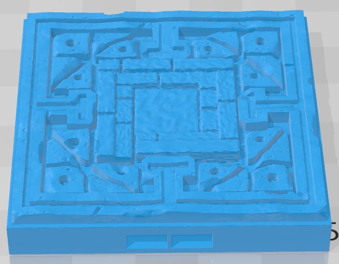 Sewer Floors And Columns - Aztlan - Pathfinder - Dungeons & Dragons -RPG- Tabletop-Terrain - 28 mm / 1" - Aether Studios