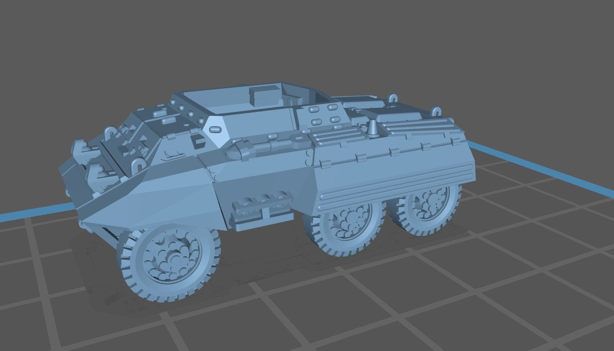 M20 Command Car w/MG Pack - 1:100 scale - USA - Tanks - Armored Vehicle - World Of Tanks - War Game - Wargaming - Axis and Allies