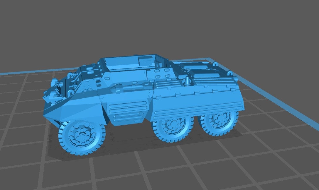 M20 Command Car w/MG Pack - 1:100 scale - USA - Tanks - Armored Vehicle - World Of Tanks - War Game - Wargaming - Axis and Allies